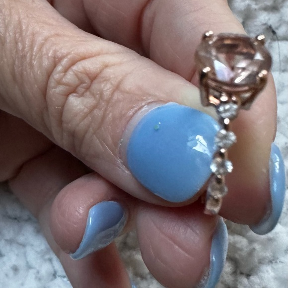 Peach  Morganite 10kt Ring - Picture 4 of 12